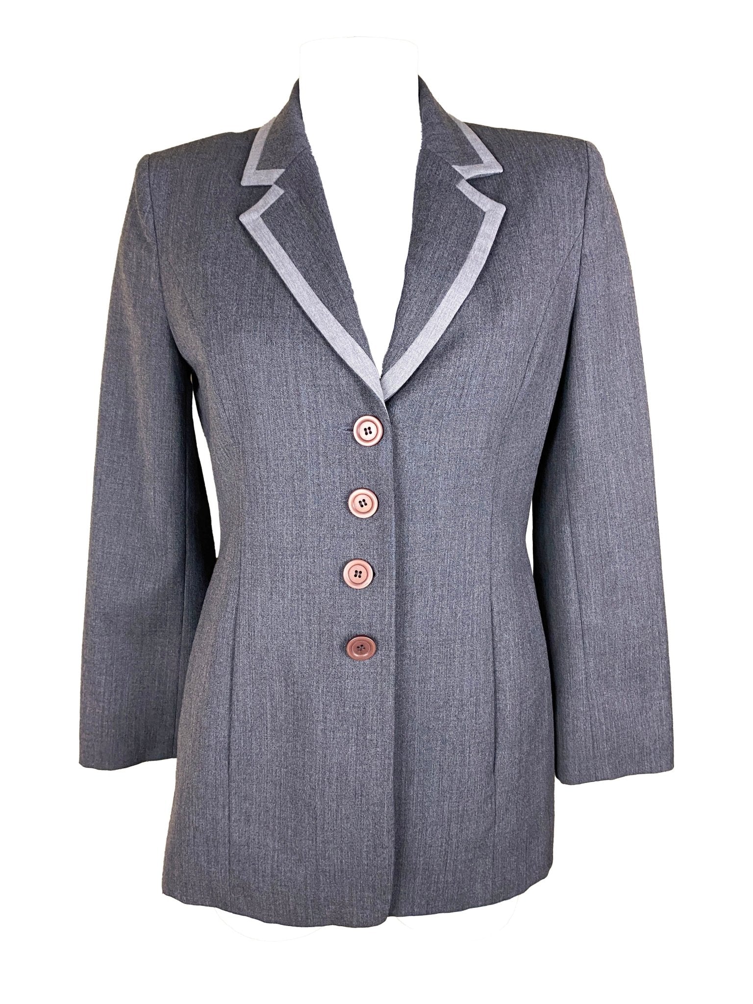 Blazer vintage en laine 123 Gris Femme S - M - Trésor