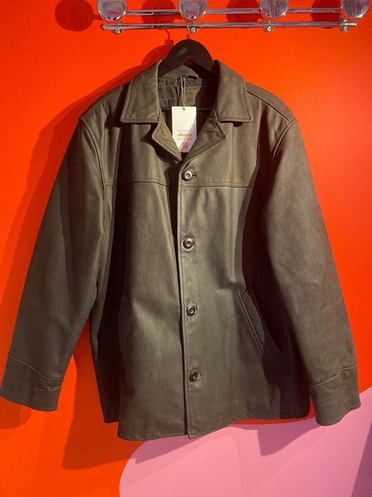 Blouson cuir buffle Sergio Vitti homme L - Trésor