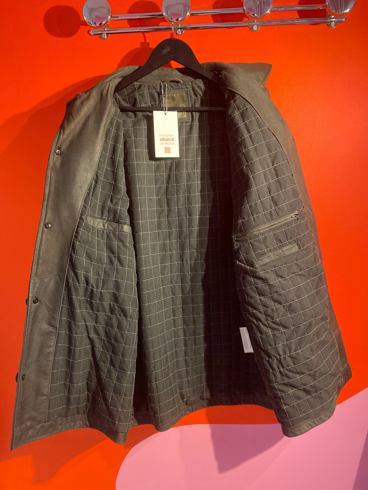 Blouson cuir buffle Sergio Vitti homme L - Trésor