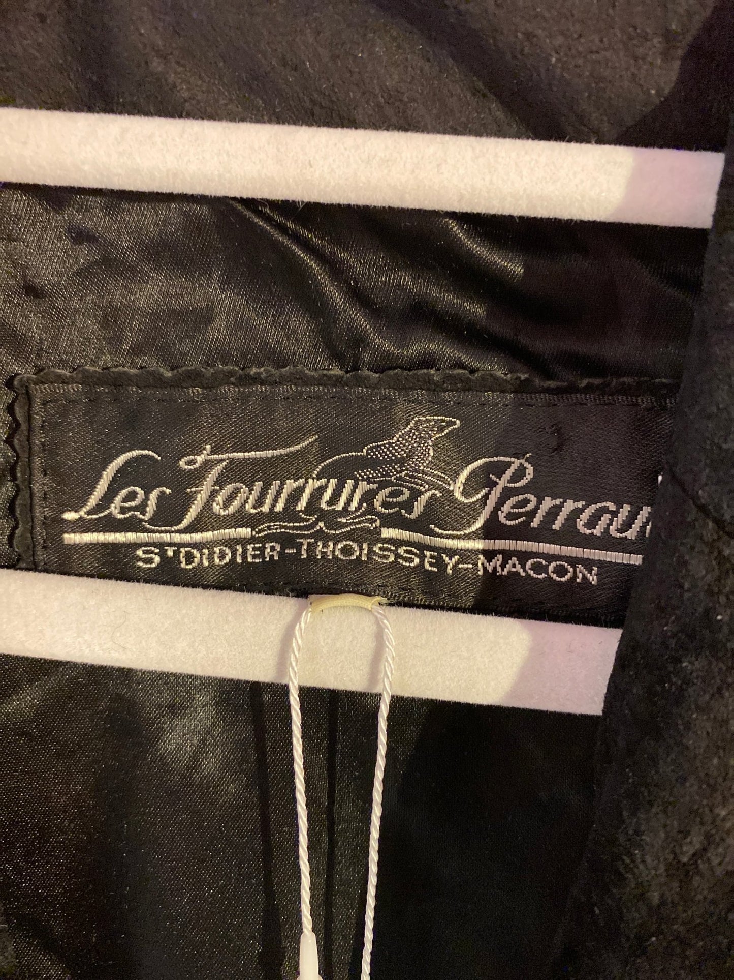 Blouson daim vintage noir femme M - Trésor