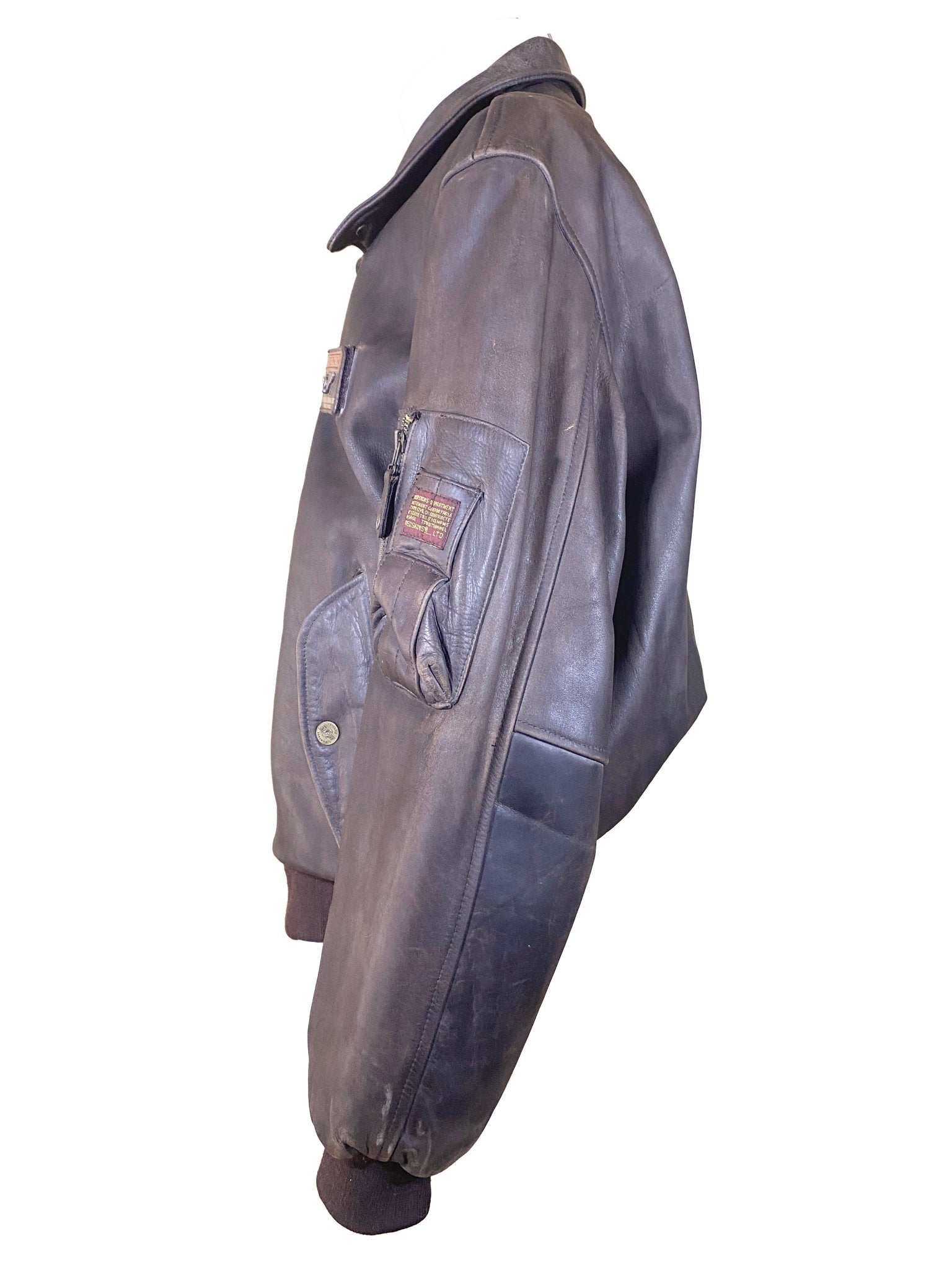 Blouson en cuir vintage Redskins brun Homme XL - Trésor - mode circulaire
