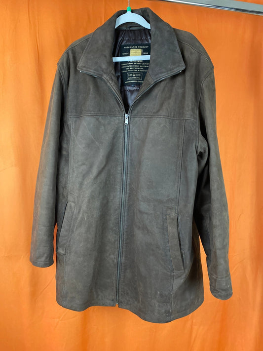 Blouson/manteau 3/4 en cuir homme Oakwood marron L - Trésor