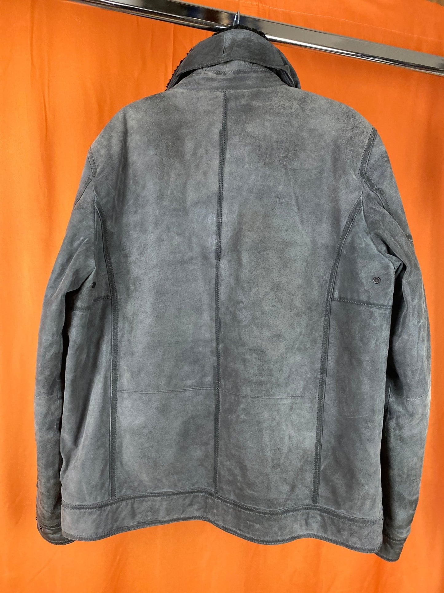 Blouson/veste en cuir gris Ollygan homme L - Trésor