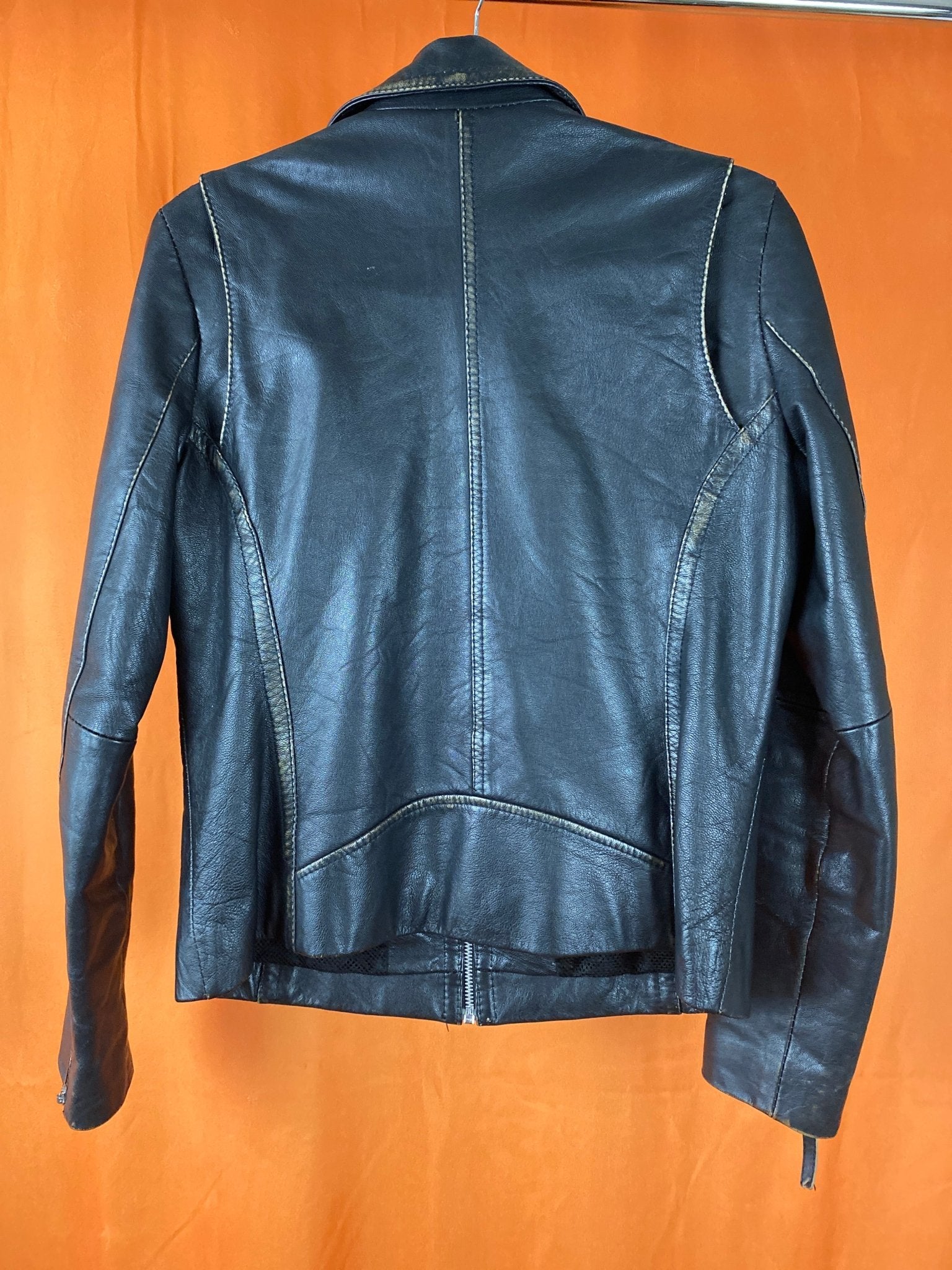 Blouson/veste en cuir Redskins femme M noir et marron - Trésor