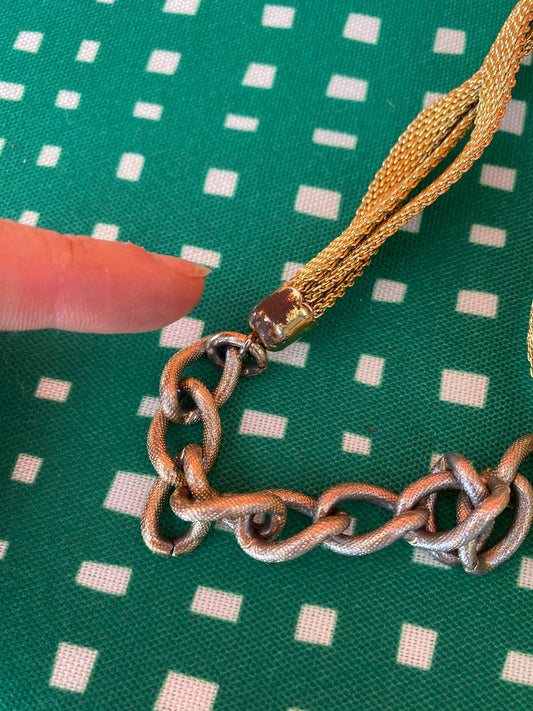 Ceinture / chaîne dorée fantaisie femme 75 cm - Trésor