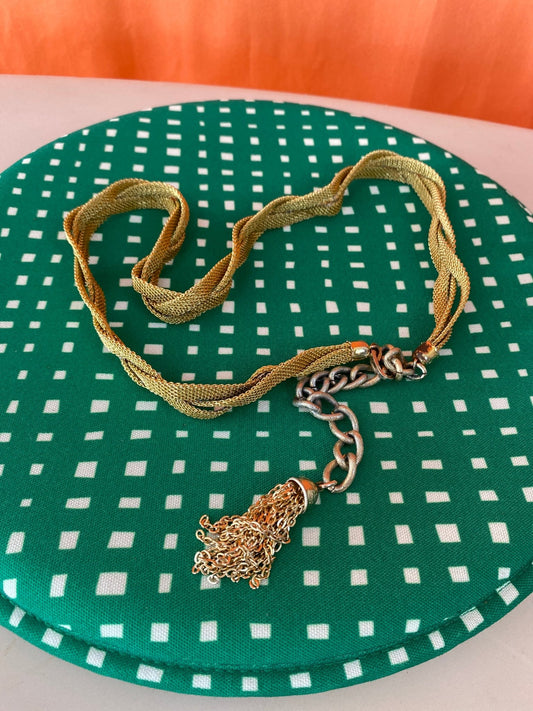 Ceinture / chaîne dorée fantaisie femme 75 cm - Trésor