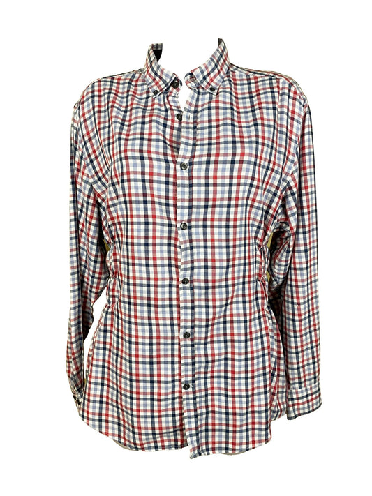 Chemise à smocks upcyclée Damart Multicolore XXL - Trésor