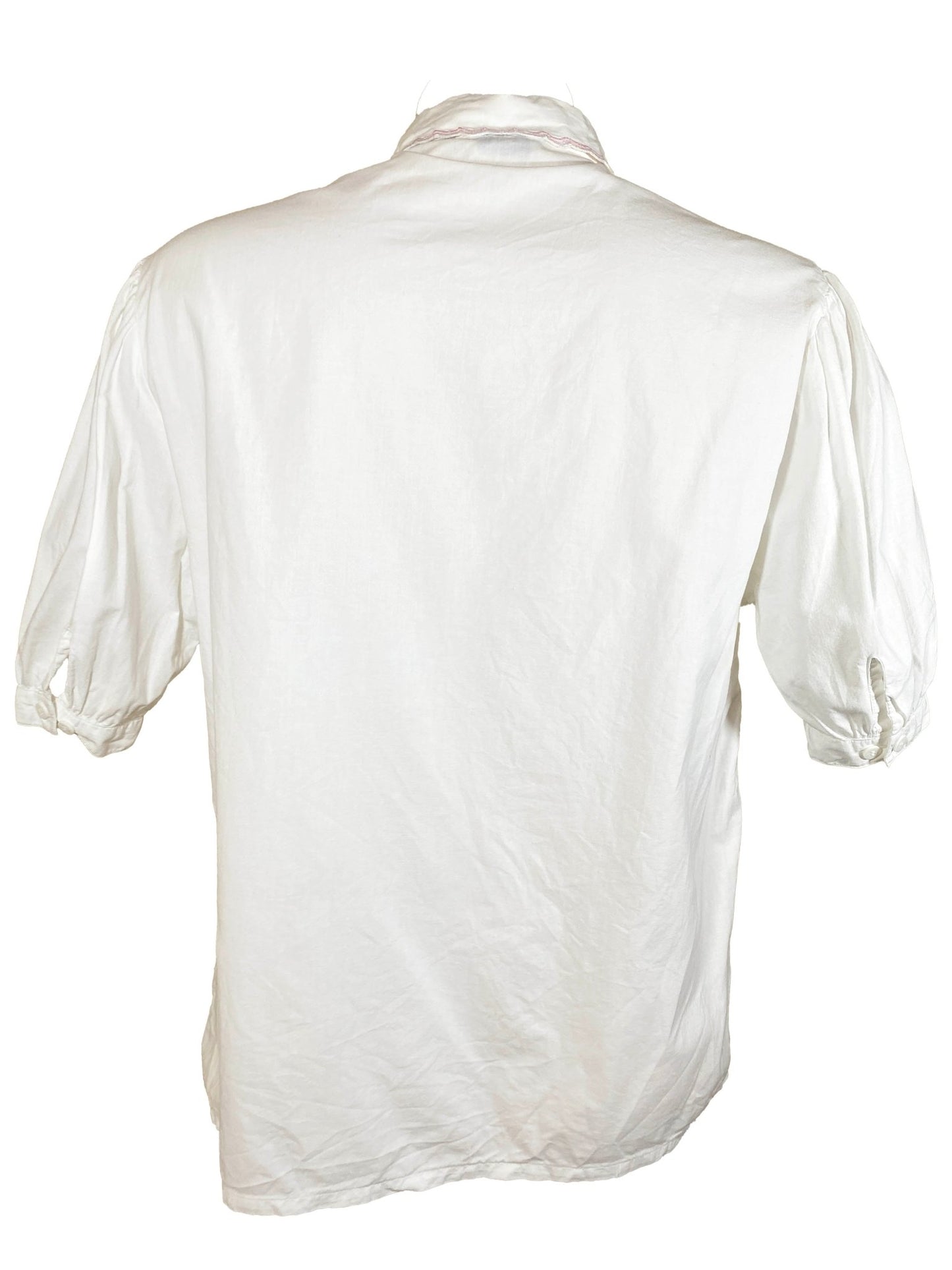 Chemise brodée vintage fruits Jac Jac Blanc Femme M - Trésor - mode circulaire