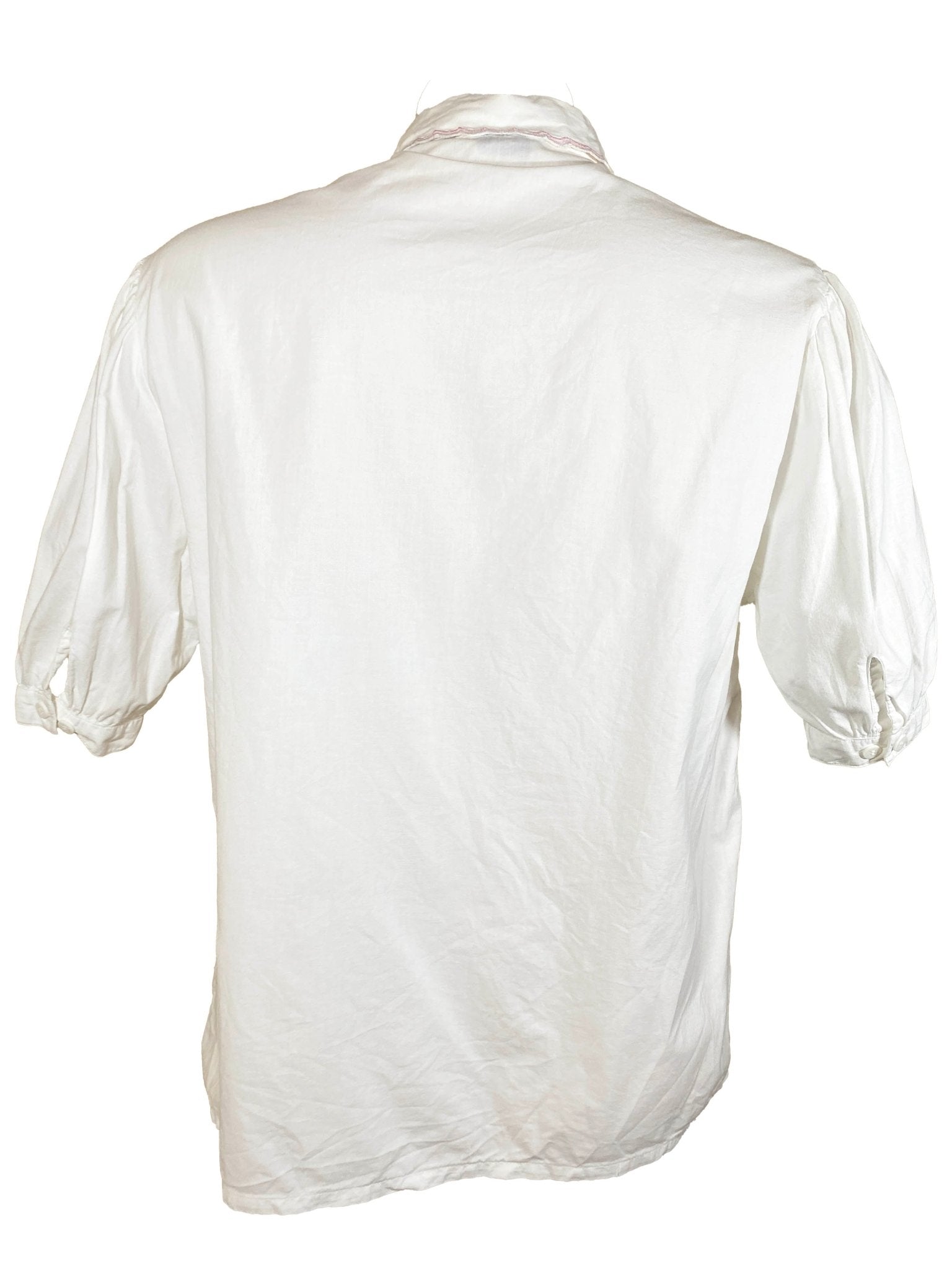 Chemise brodée vintage fruits Jac Jac Blanc Femme M - Trésor - mode circulaire