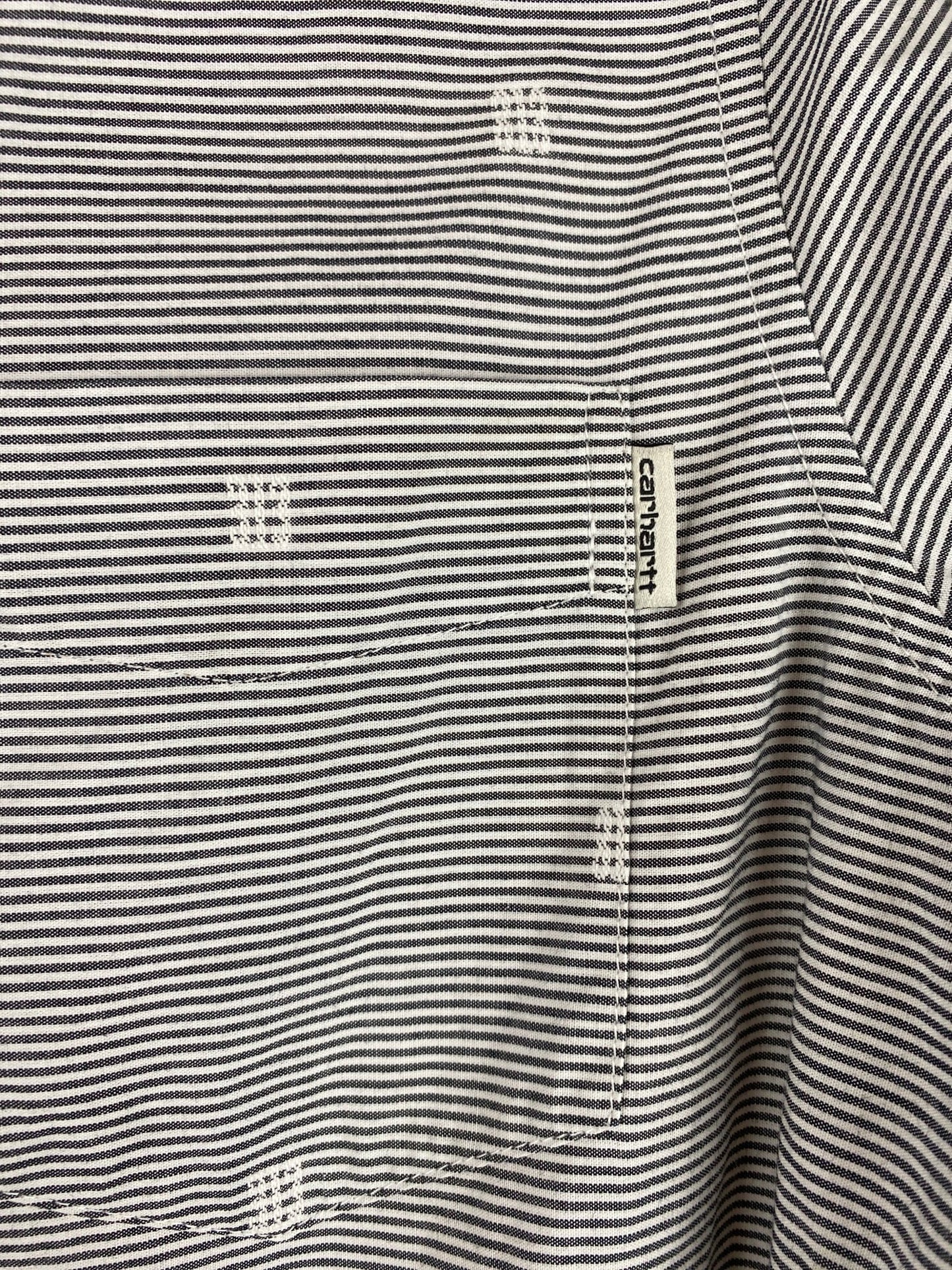 Chemise Carhartt bleu/gris et blanc homme S - Trésor