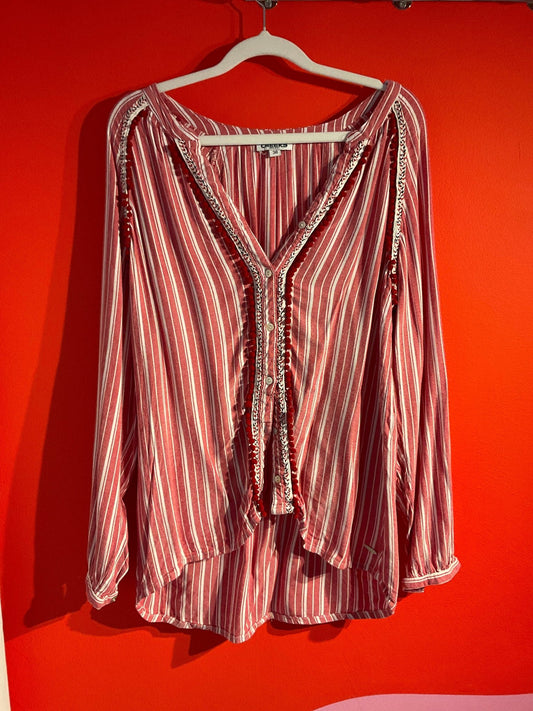 Chemise Creeks rouge femme M - Trésor