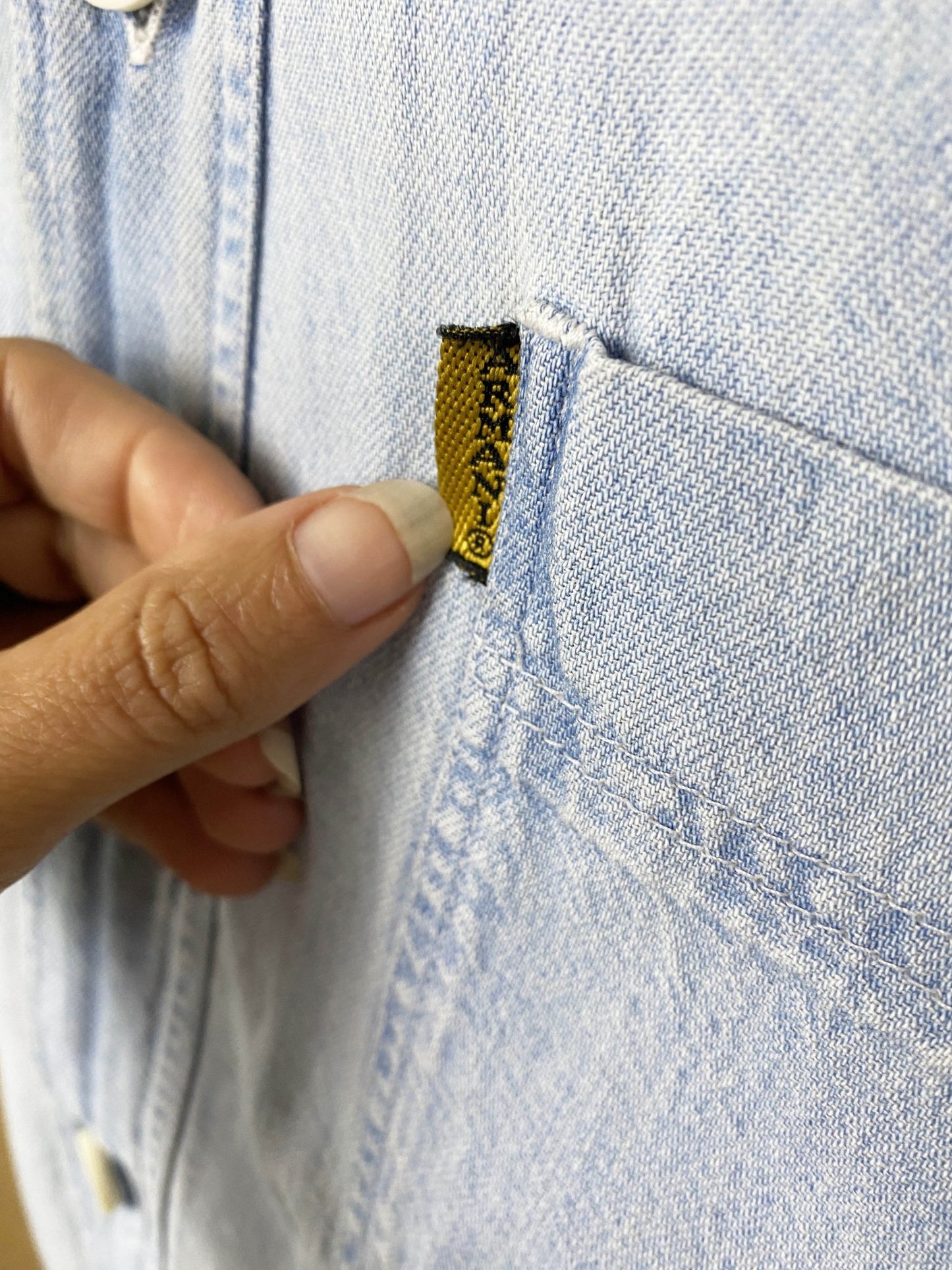 Chemise manches courtes Emporio Armani Bleue Homme XL - Trésor