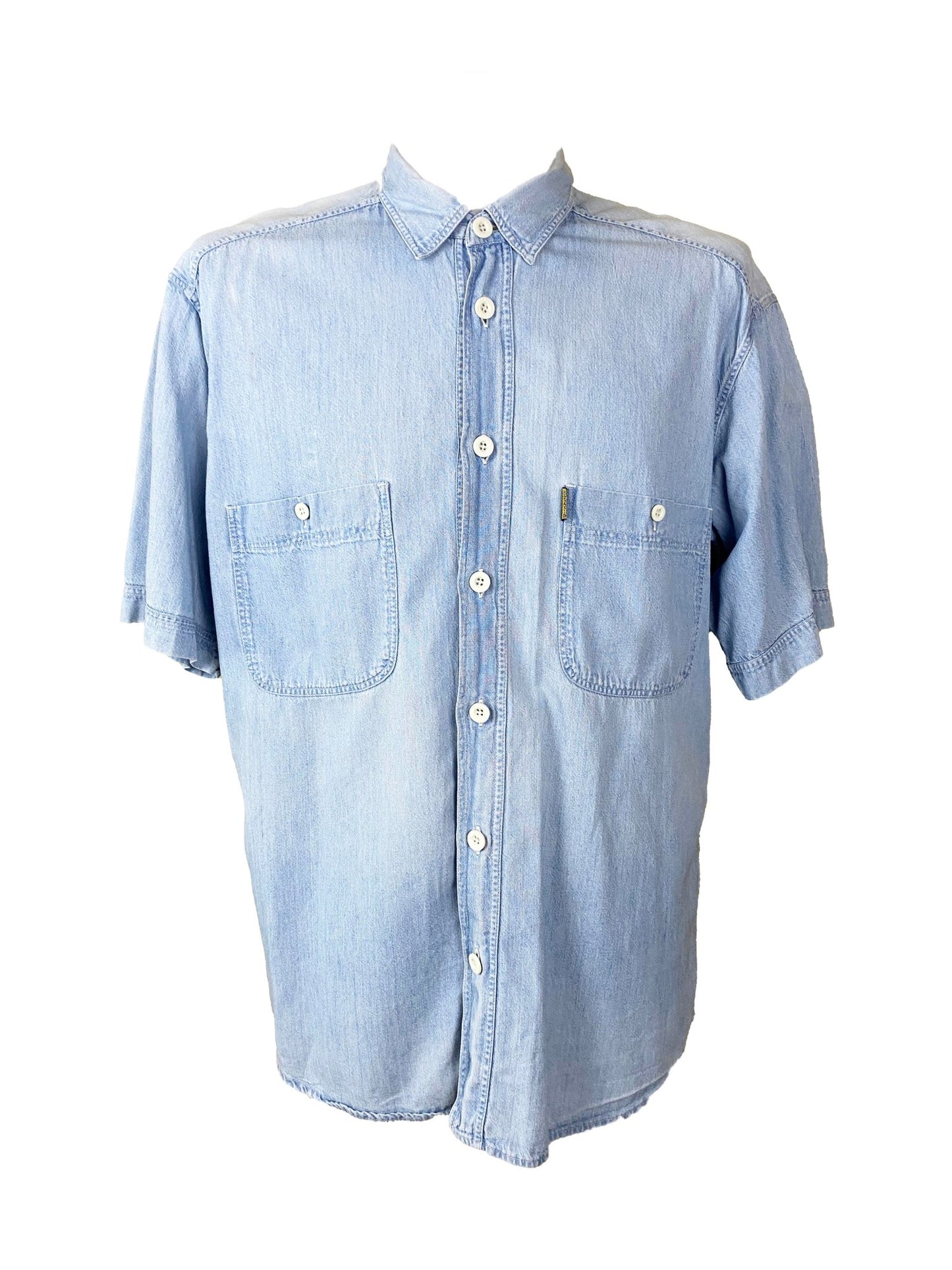 Chemise manches courtes Emporio Armani Bleue Homme XL - Trésor