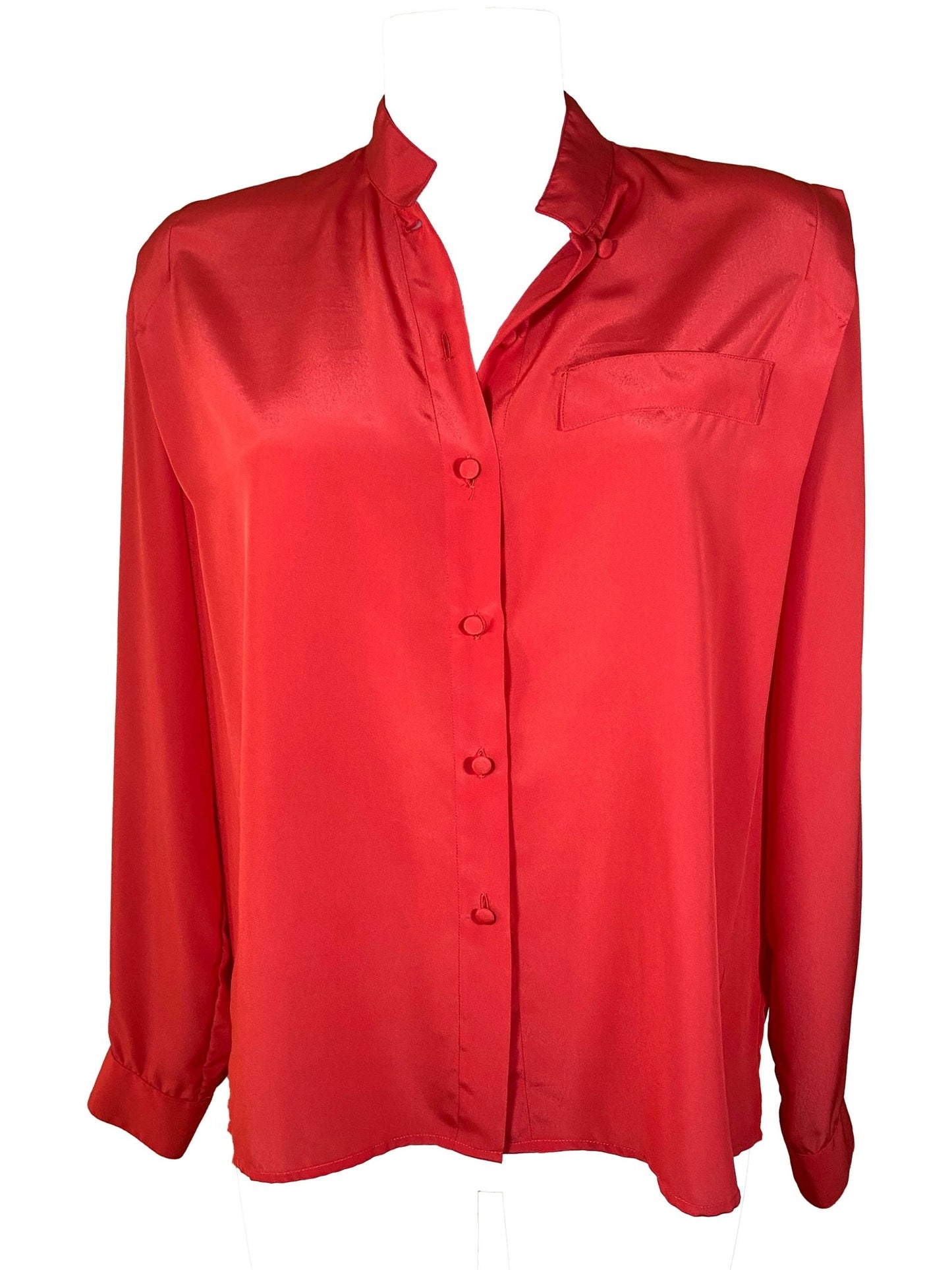 Chemise vintage Pierbé Rouge Femme M - Trésor - mode circulaire