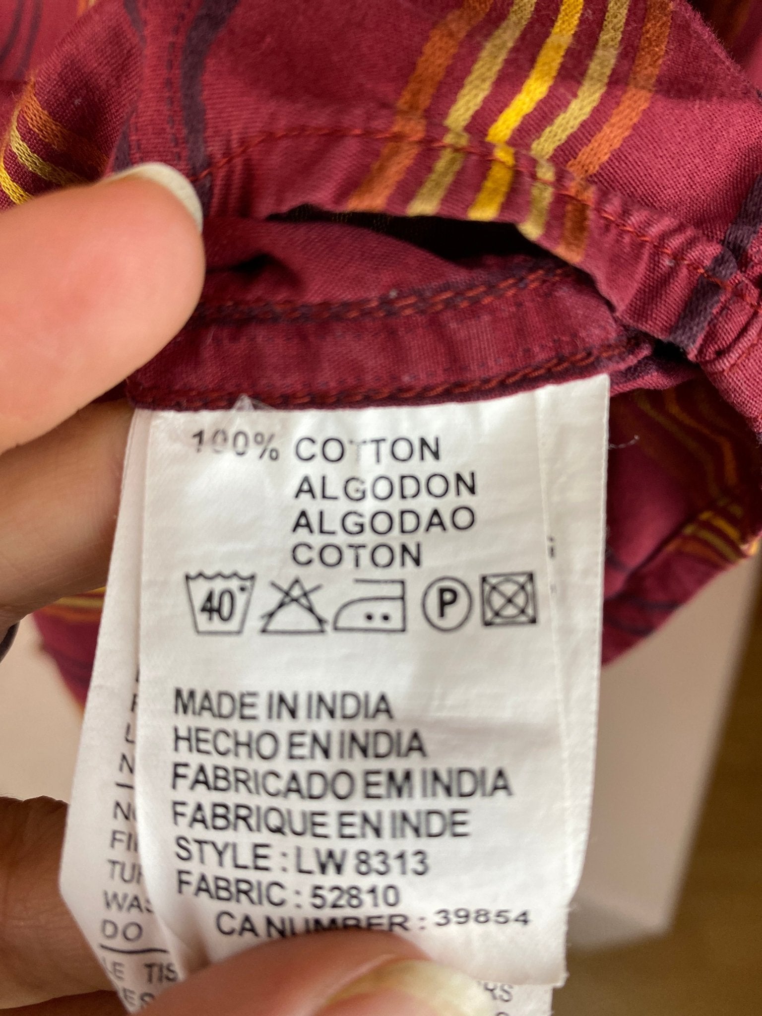 Chemise vintage rouge rayée Marlboro Classics homme XL - Trésor