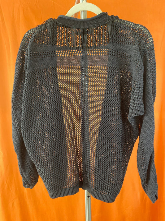 Gilet à franges noir IKKS femme S - Trésor