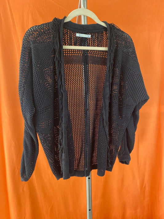 Gilet à franges noir IKKS femme S - Trésor