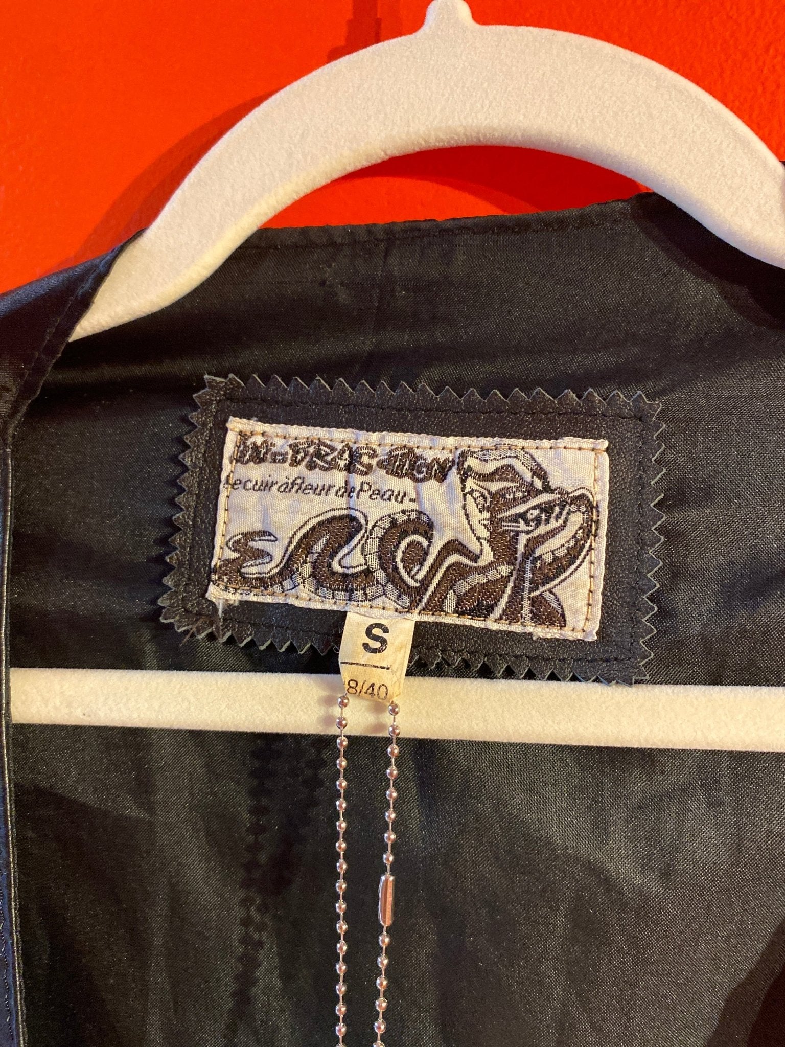 Gilet cuir vintage mixte S - Trésor