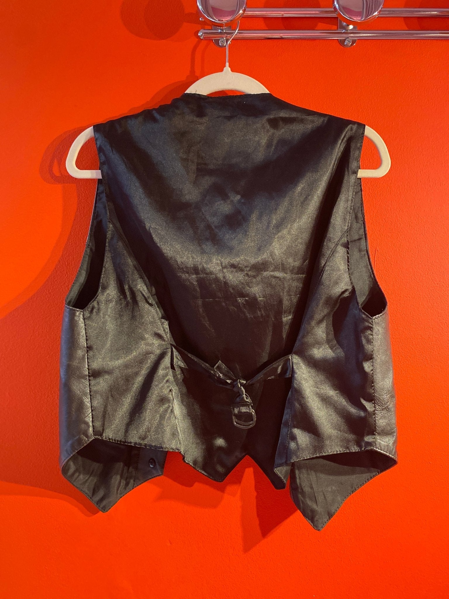 Gilet cuir vintage mixte S - Trésor