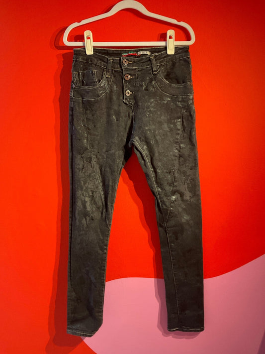 Jean enduit Please femme gris - Trésor