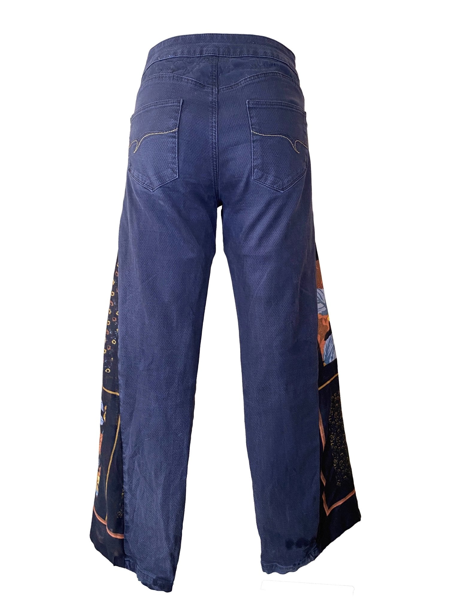 Jean flare upcyclé "Hendrix" Desigual Noir Femme M - Trésor