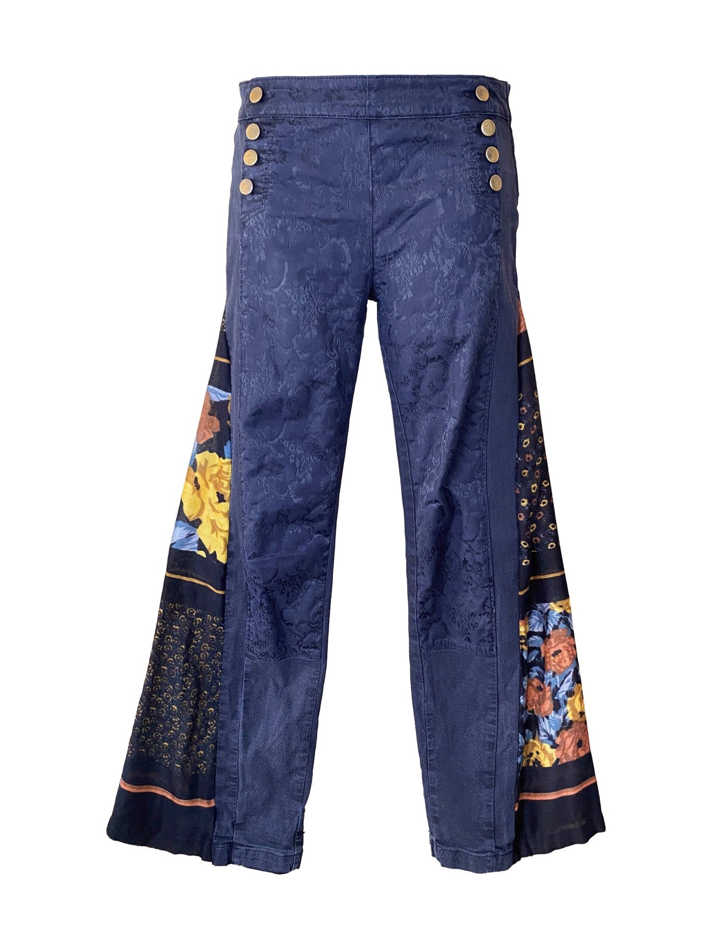 Jean flare upcyclé "Hendrix" Desigual Noir Femme M - Trésor