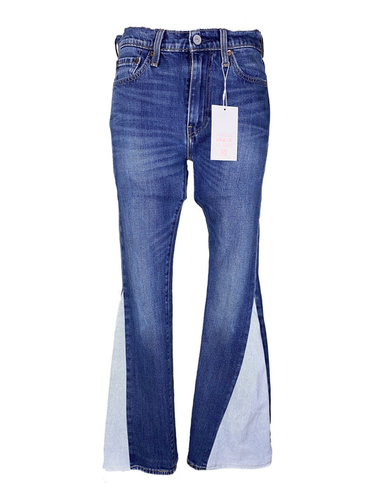 Jean flare upcyclé "Hendrix" Levi’s - 510 Bleu Femme S - Trésor
