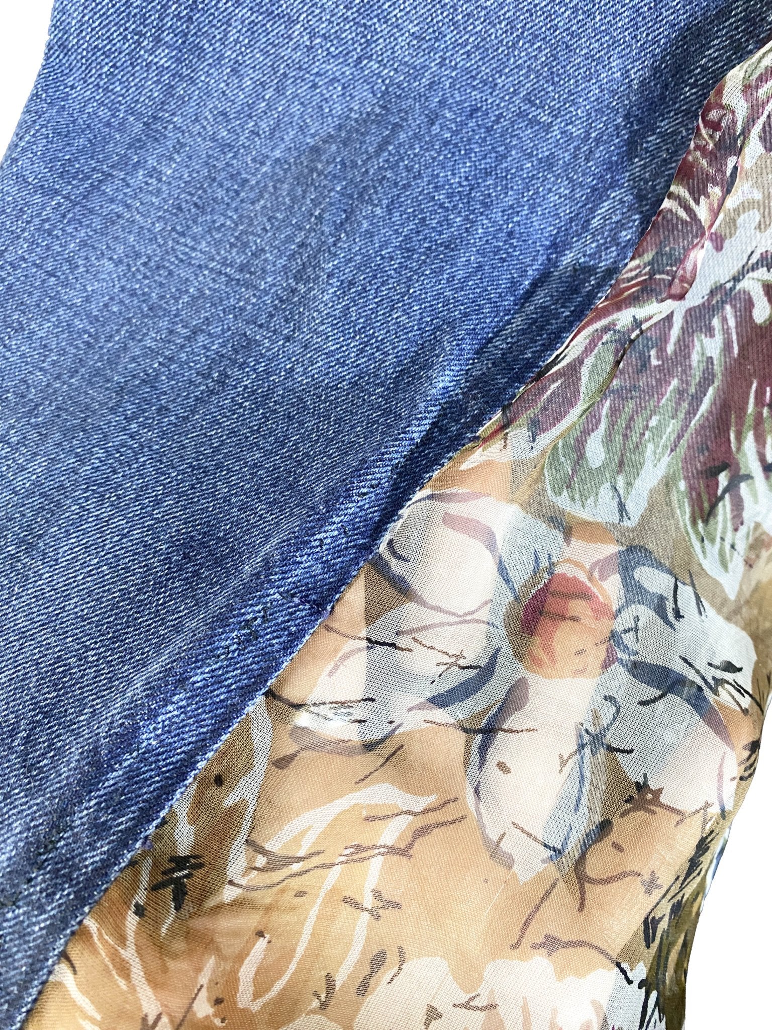 Jean flare upcyclé Levi's 501 Bleu Femme L - Trésor
