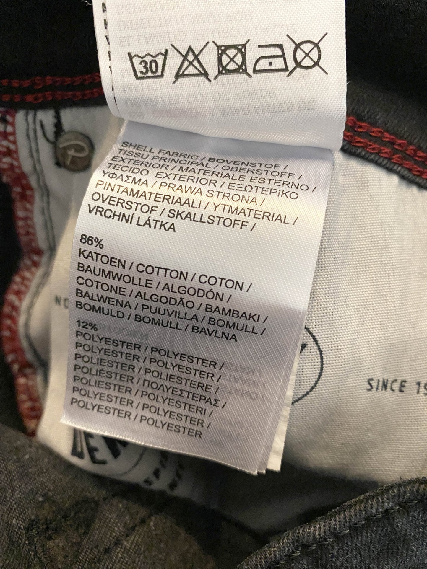 Jean flare upcyclé Petrol Noir Femme L - Trésor