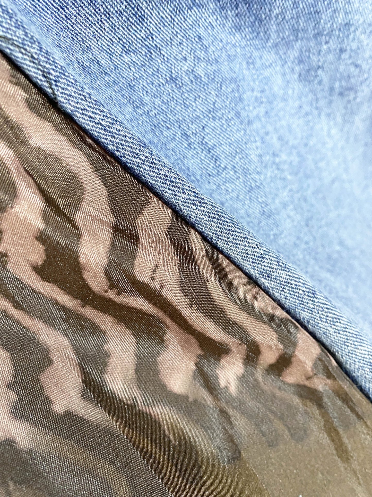 Jean flare upcyclé Wrangler Bleu Femme XXL - Trésor - mode circulaire