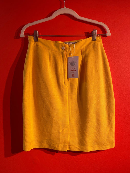 Jupe jaune vintage femme XS - S - Trésor