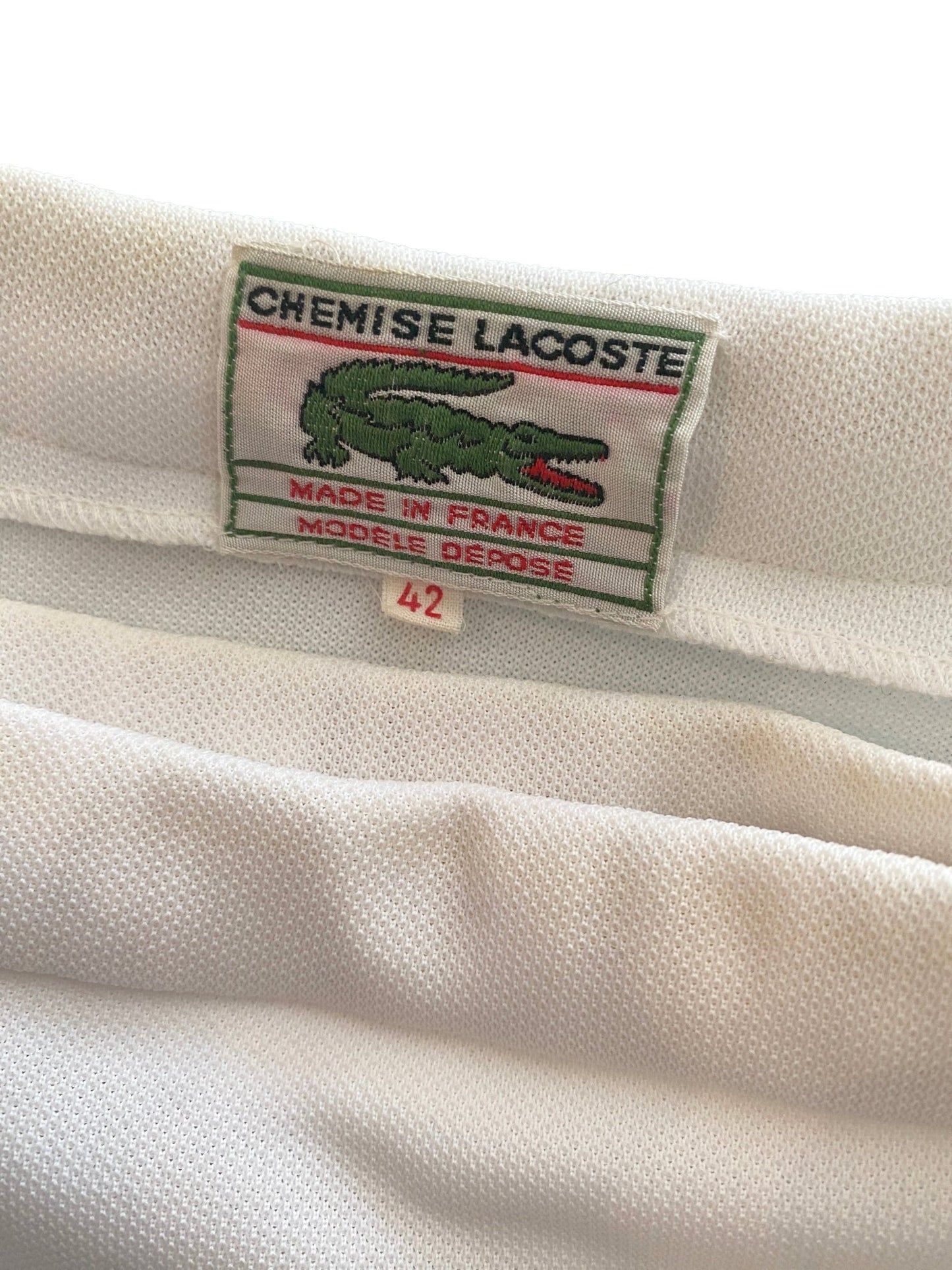 Jupe Lacoste vintage Blanche Femme XS - Trésor