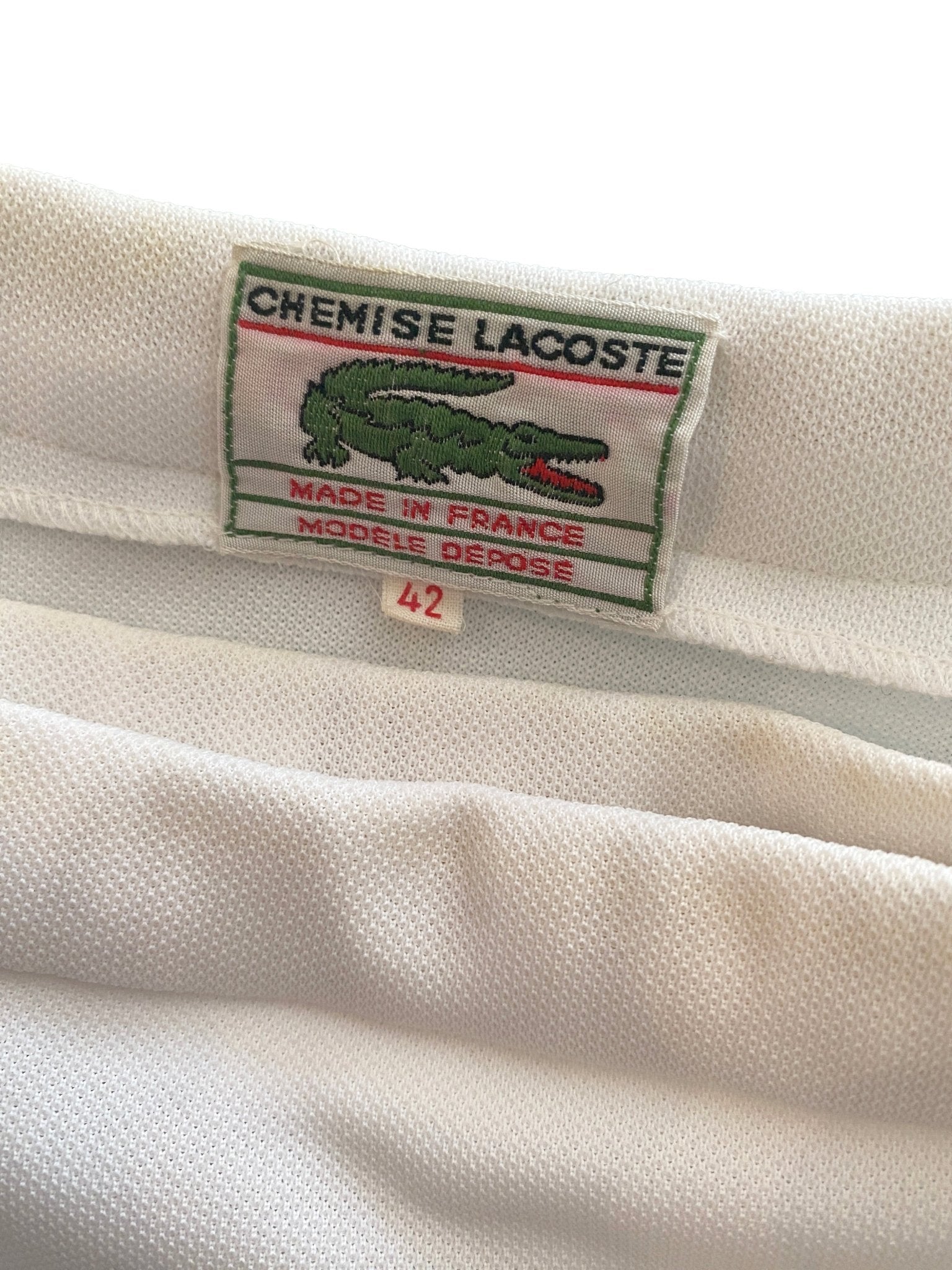 Jupe Lacoste vintage Blanche Femme XS - Trésor