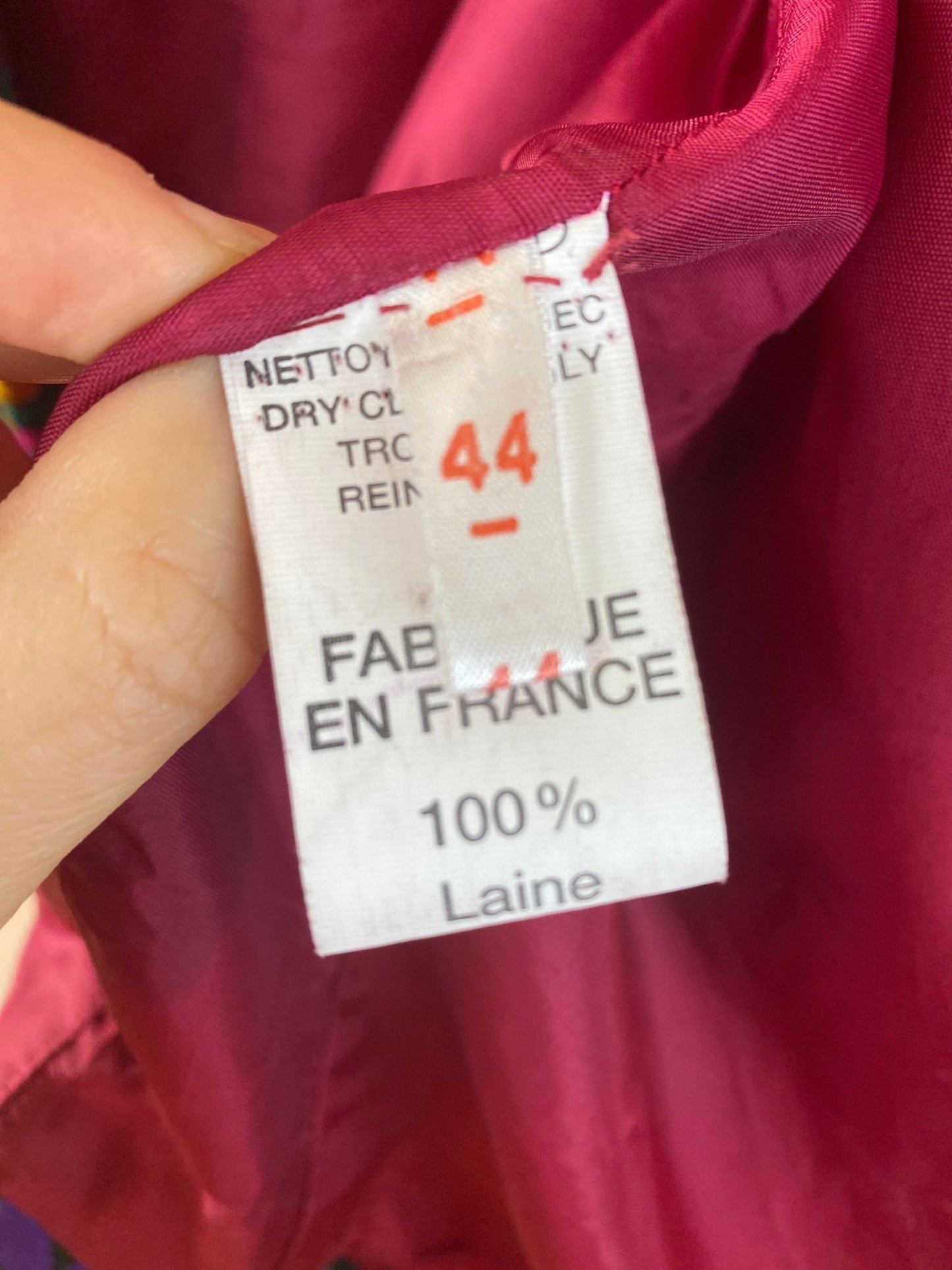 LUXE Blazer/veste vintage Lanvin 100% laine femme XXL - Trésor