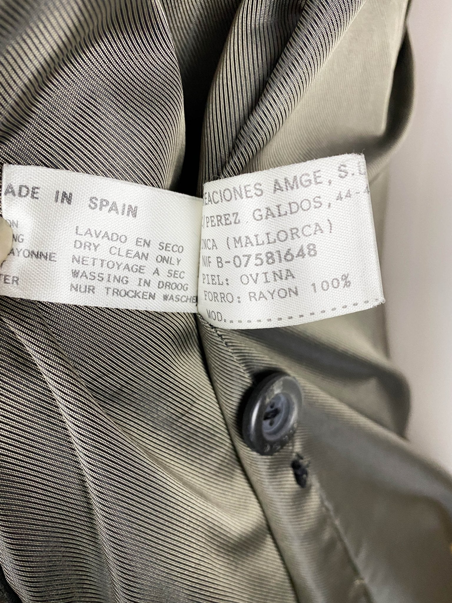 Manteau long / trench - coat en cuir AMGE Noir Femme L - XL - Trésor