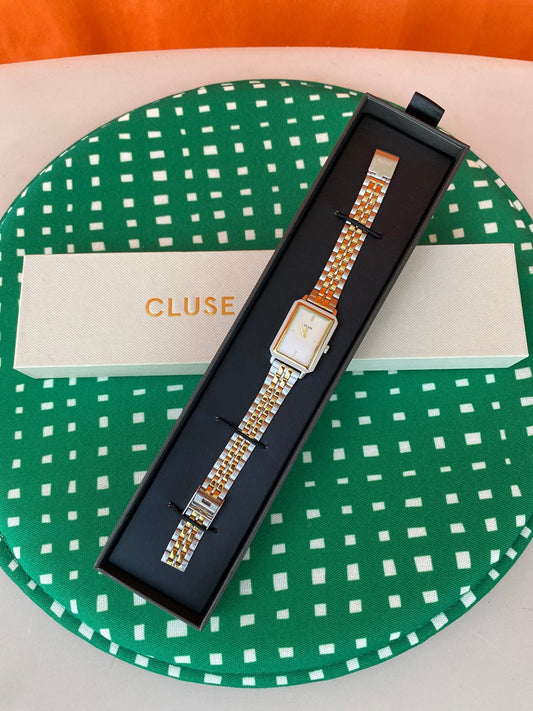 Montre CLUSE modèle « Fluette » femme couleur argent et or (dépôt) - Trésor