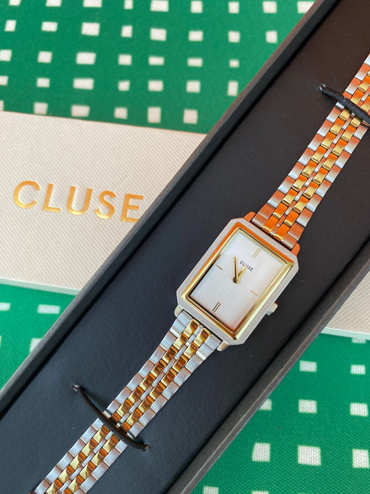 Montre CLUSE modèle « Fluette » femme couleur argent et or (dépôt) - Trésor