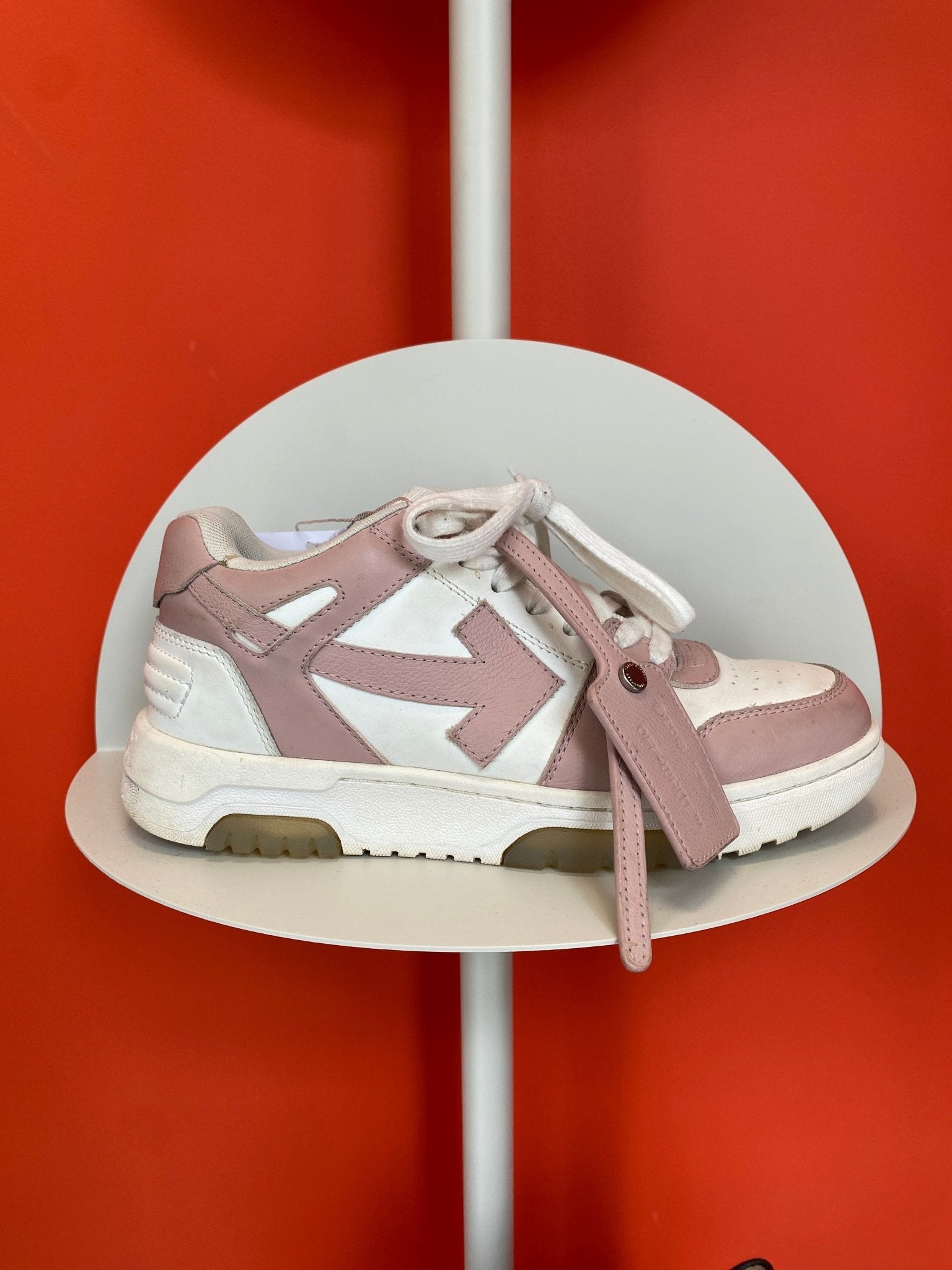 Off - White Baskets Out Of Office rose et blanc femme 38 - Trésor