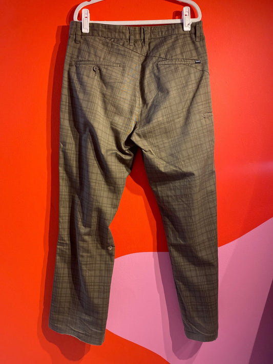 Pantalon à carreaux Volcom homme L - Trésor