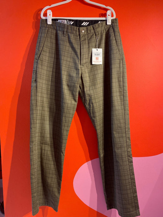 Pantalon à carreaux Volcom homme L - Trésor