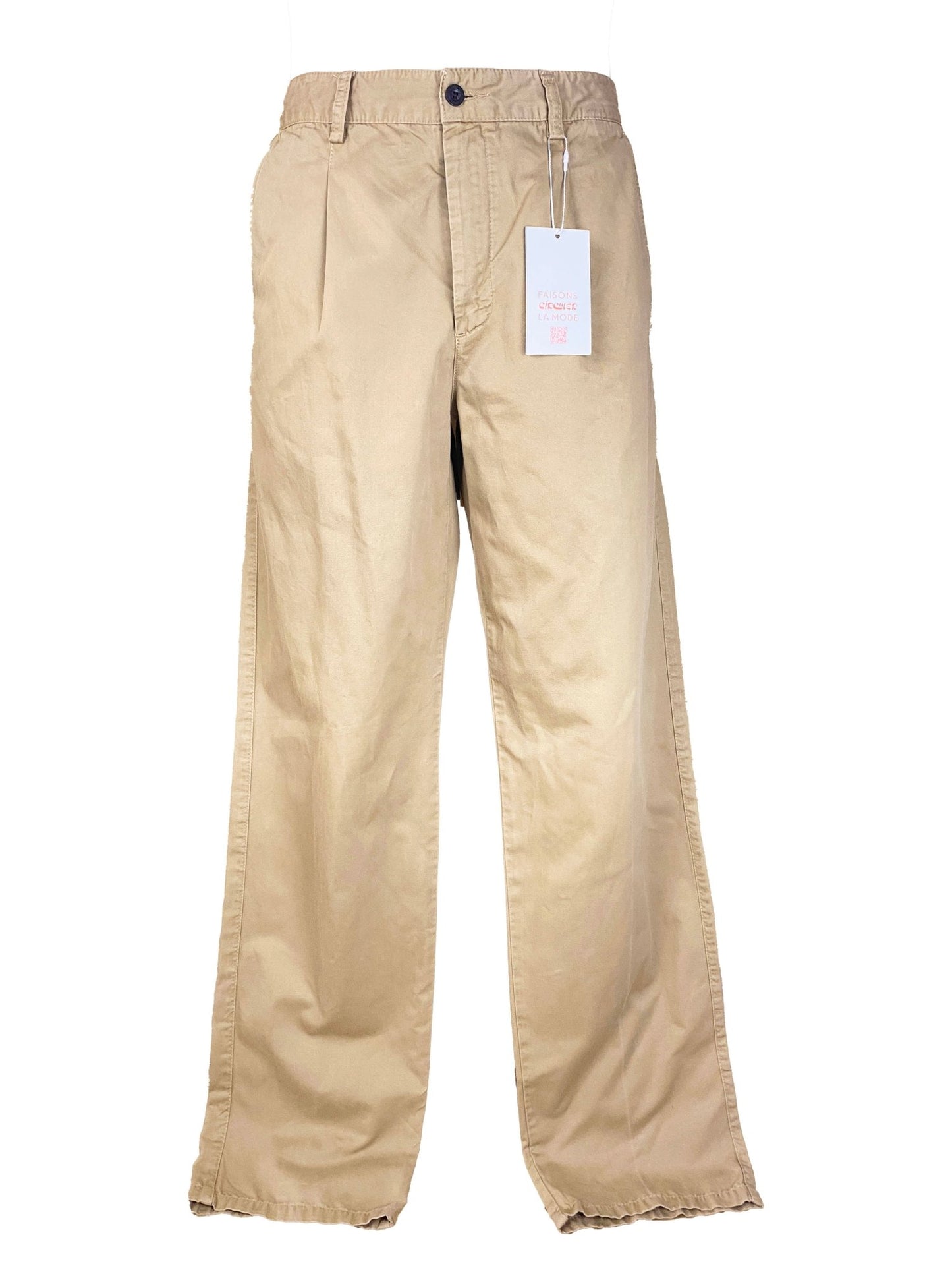 Pantalon à pinces Springfield Beige Homme XXL - Trésor