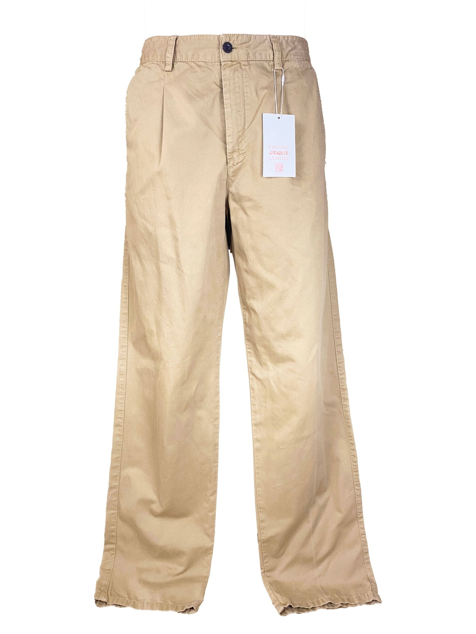 Pantalon à pinces Springfield Beige Homme XXL - Trésor
