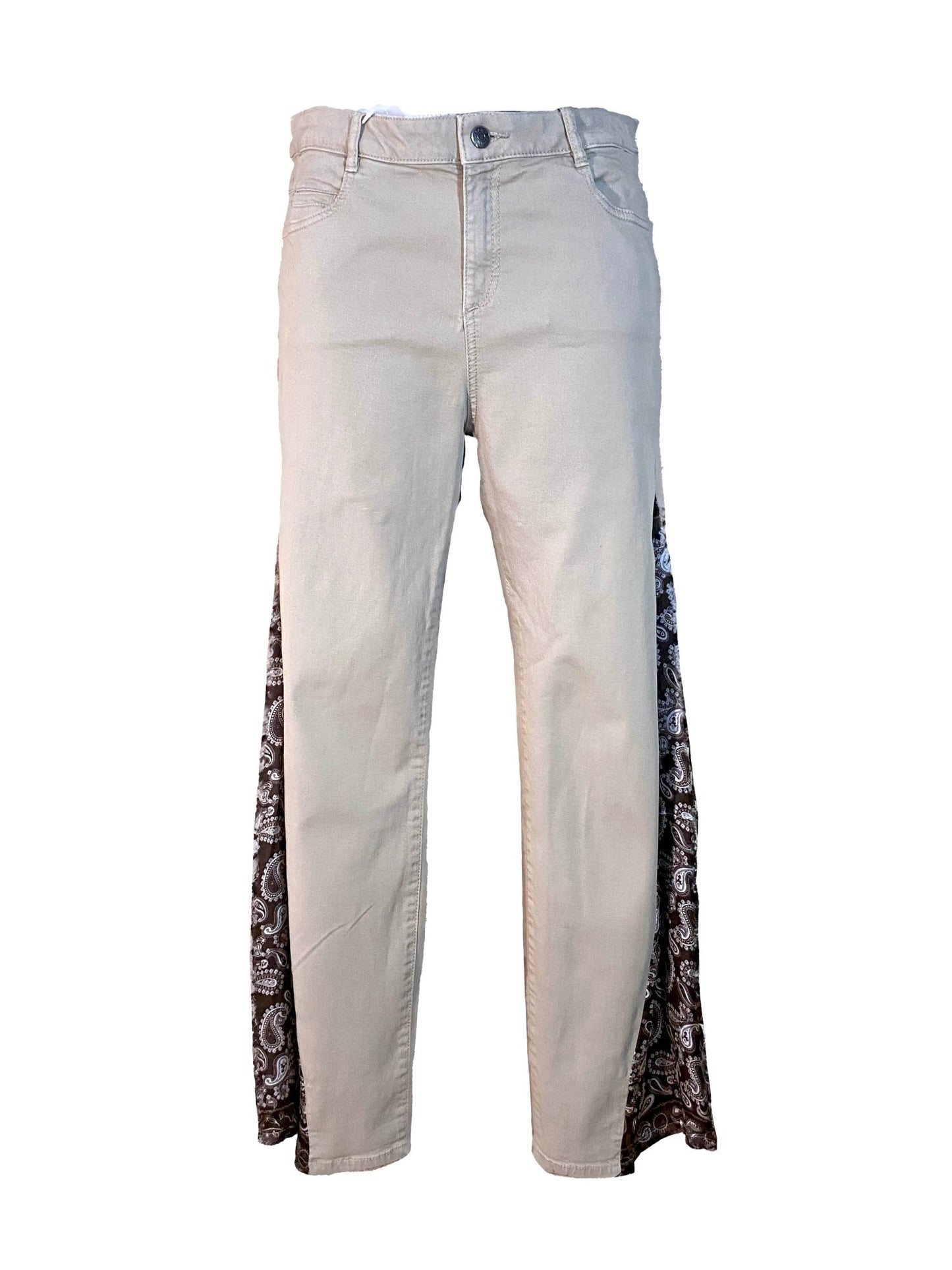 Pantalon flare upcyclé Esprit Beige/brun Femme UPCYCLING - Trésor - mode circulaire