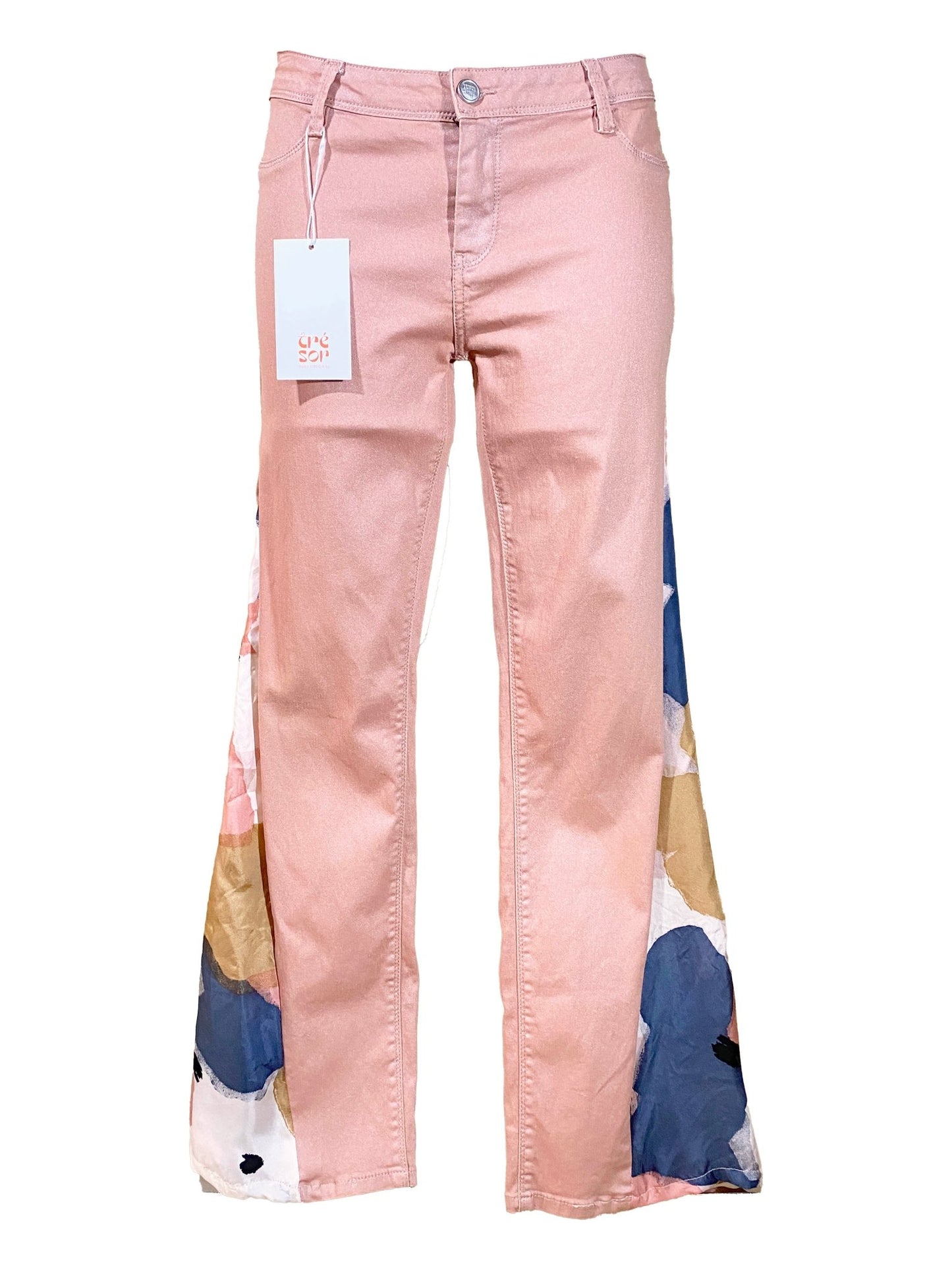 Pantalon flare upcyclé Teddy Smith Rose Femme M - Trésor