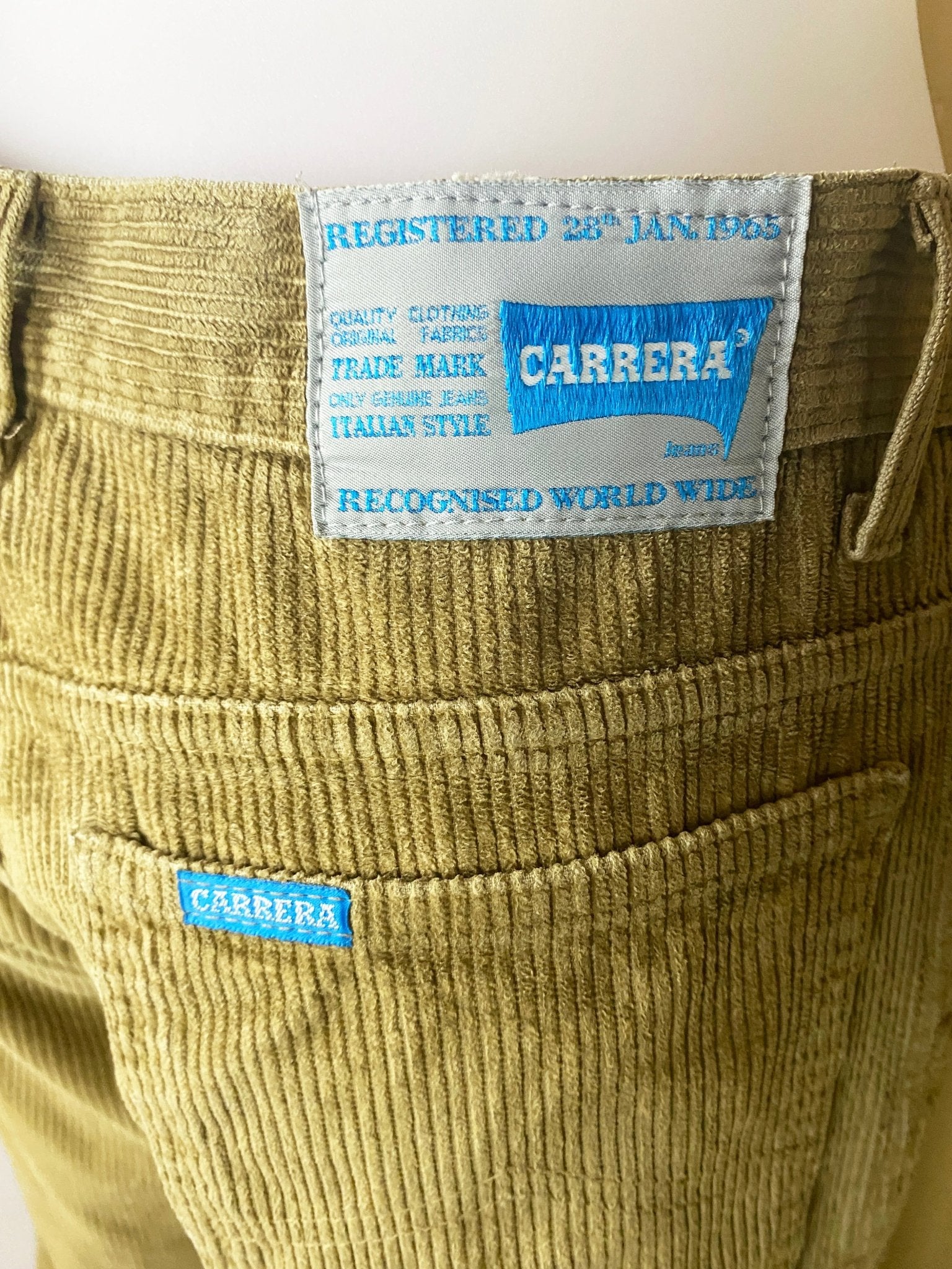 Pantalon velours côtelé beige Carrera mixte M - Trésor