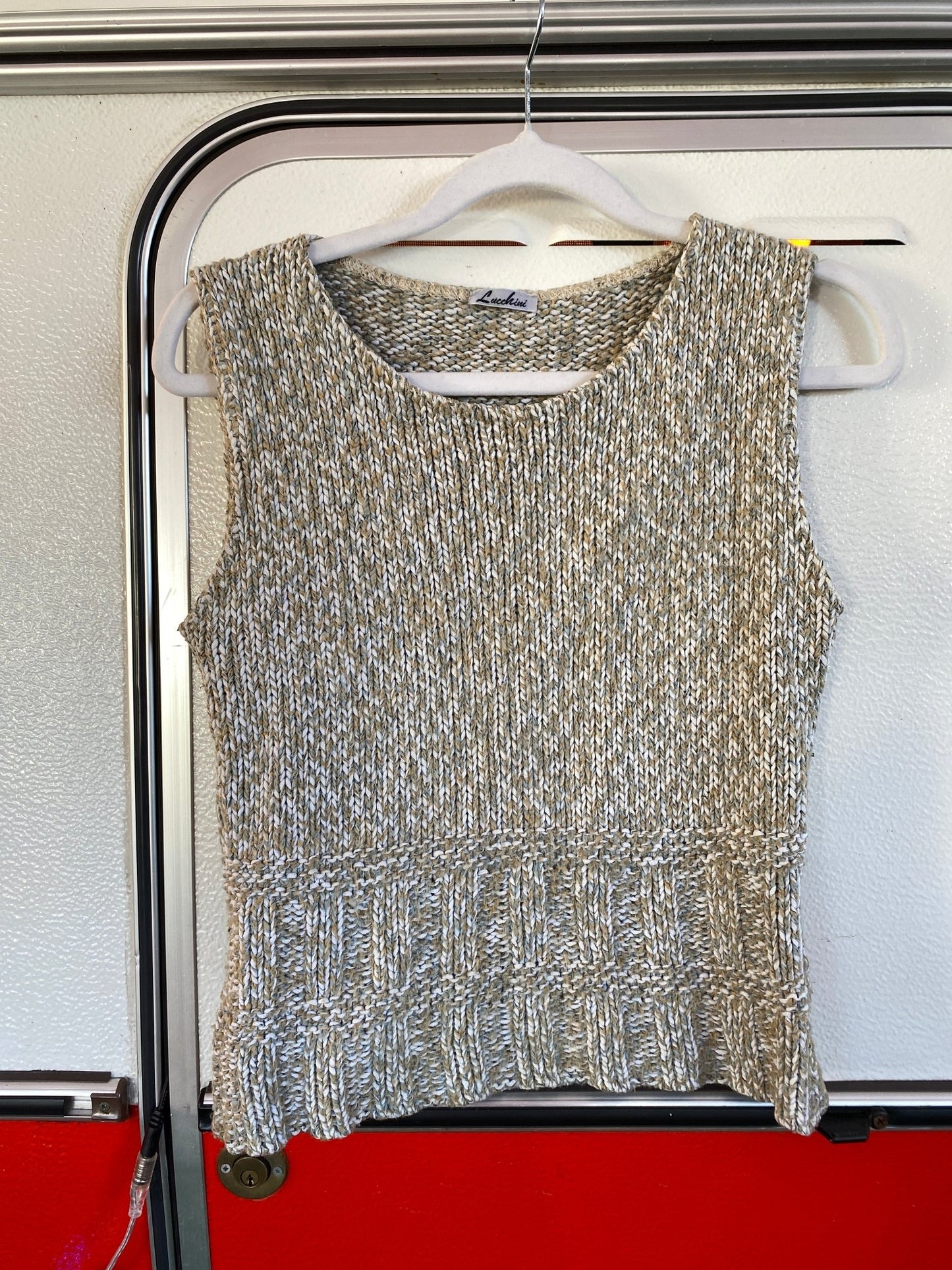 Pull sans manches Lucchini femme XS beige - Trésor