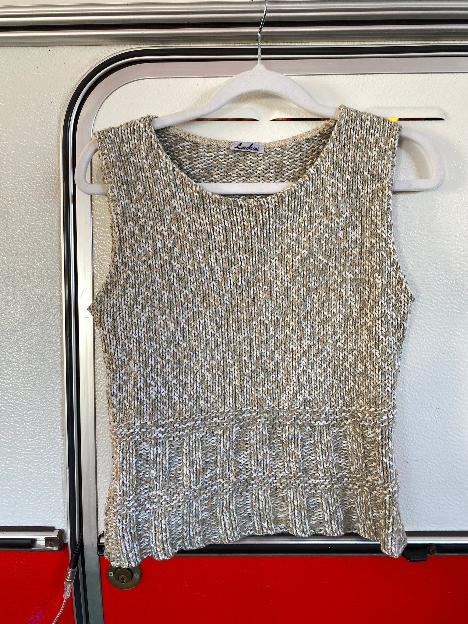 Pull sans manches Lucchini femme XS beige - Trésor