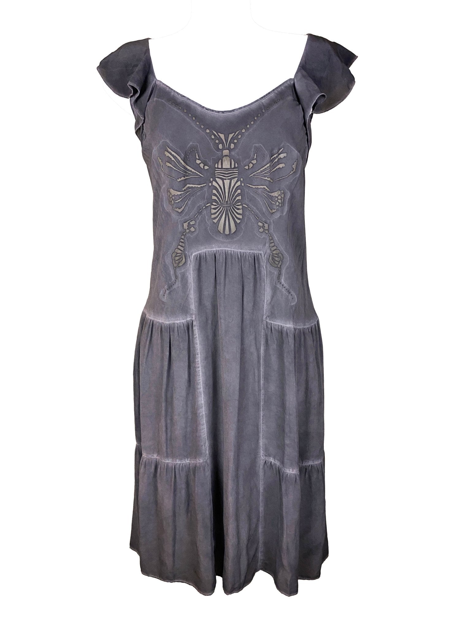 Robe Cop. Copine soie Grise Femme M - Trésor