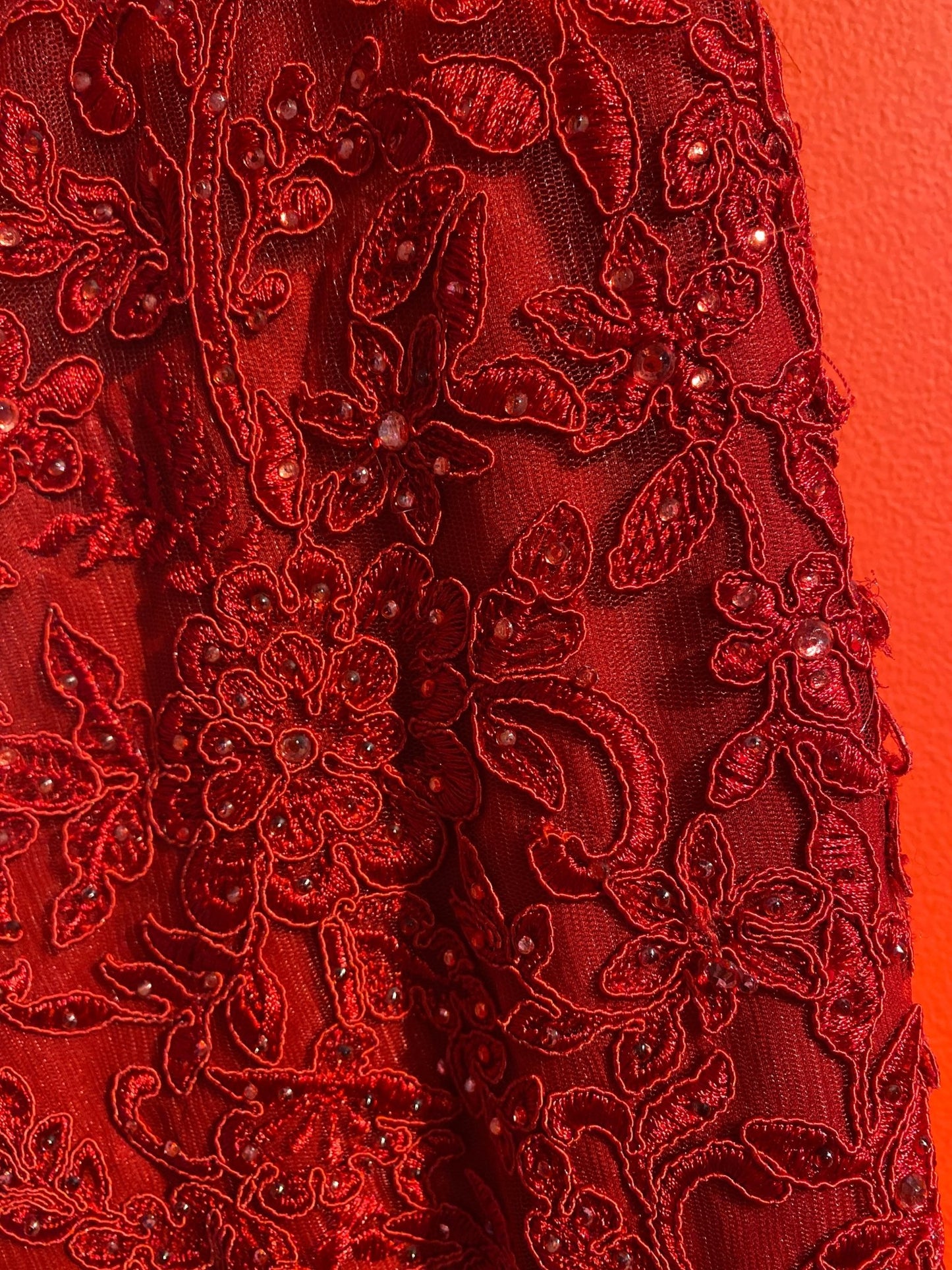 Robe de cérémonie rouge "Alice Désir" XXL - 3XL - Trésor
