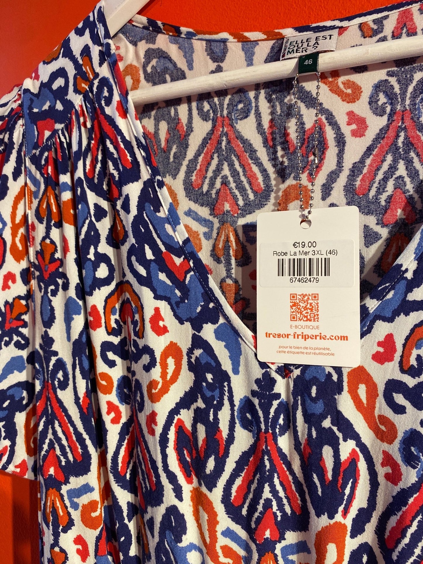 Robe Elle est où la mer femme 3XL (46) - Trésor